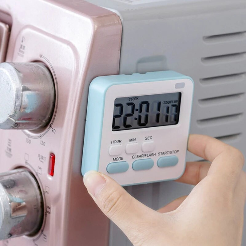 Φορητό μίνι ψηφιακό ρολόι με χρονοδιακόπτη φωτός που αναβοσβήνει Μαγειρική κουζίνα αθλητικό παιχνίδι μελέτης με μαγνητικό ξυπνητήρι αντίστροφης μέτρησης 2023