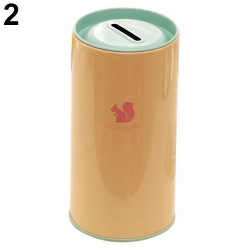 Pénzes dobozok Aranyos állatmintás Kreatív ajándék takarékpénztár Pénzdoboz bádog érme Rajzfilm Állatkert Malacpersely lakberendezés