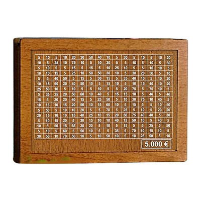 Euro Money Medinė Dėžė Piggy Bank Medinė Pinigų Banko Daugkartinė Pinigų Dėžė su Taupymo Tikslu ir skaičiais Pinigų Dėžės Pinigų Stalčius