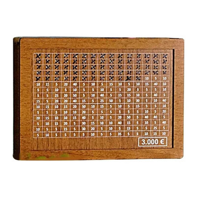 Euro Money Medinė Dėžė Piggy Bank Medinė Pinigų Banko Daugkartinė Pinigų Dėžė su Taupymo Tikslu ir skaičiais Pinigų Dėžės Pinigų Stalčius