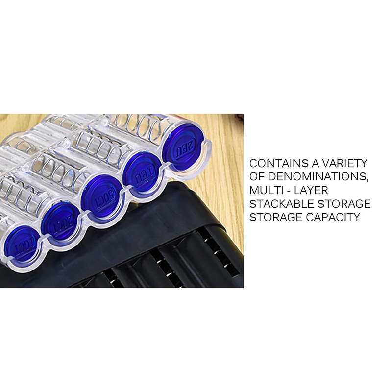 MOONBIFFY euro monetų laikymo piniginė, taupyklė