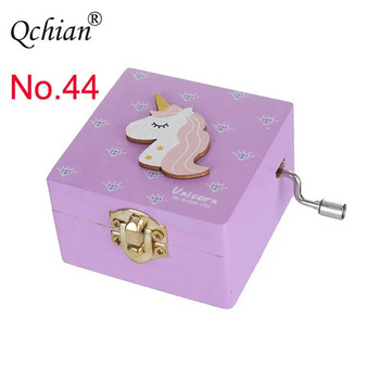 Ξύλινο Μουσικό Κουτί Unicorn Hand-ed Girls Κοσμήματα Μουσικό Κουτί ToyGame Box Ειδικό αναμνηστικό δώρο για μωρό Παιδί Κοριτσάκι