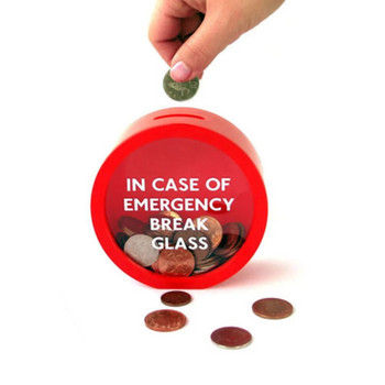 1 бр. Спешна касичка за разбиване на монети Счупено стъкло Нова кутия за спестявания за деца Детски пари
