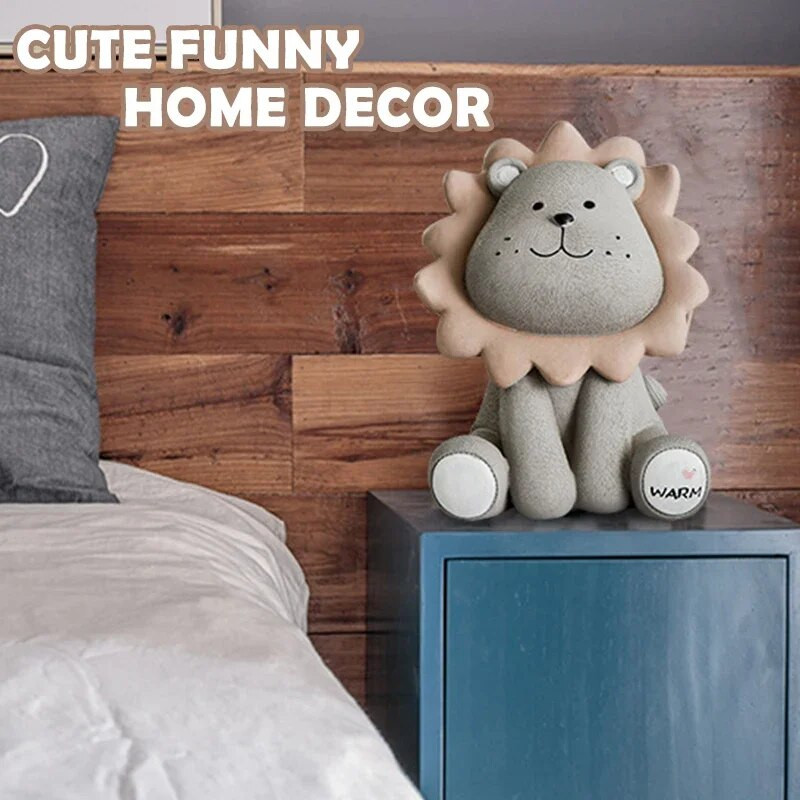 Rajzfilm oroszlán aranyos malacpersely gyerekeknek születésnapi ajándék érme takarékdoboz Pénz tároló tok Állati figurák Díszek lakberendezés