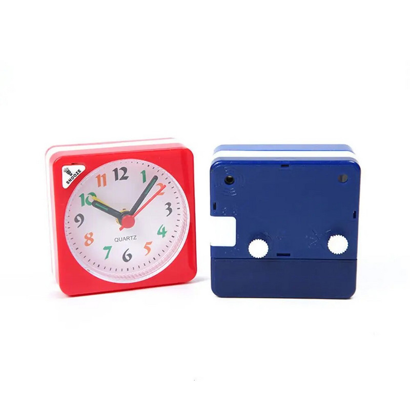 Kvarcni budilnik s noćnim svjetlom, bez otkucaja, odgode, tihi mali noćni satovi