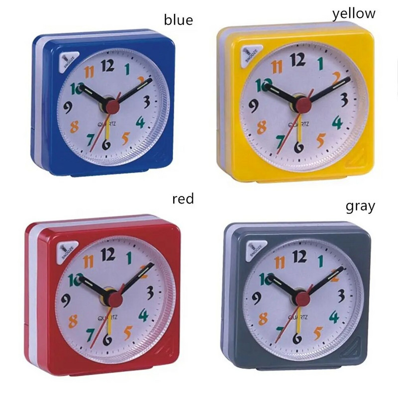 Kvarcni budilnik s noćnim svjetlom, bez otkucaja, odgode, tihi mali noćni satovi