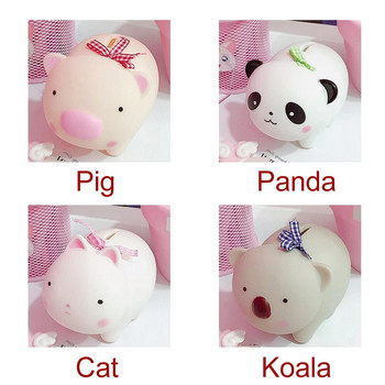 Χαριτωμένο κινούμενα σχέδια Κουμπαράς Δημιουργικό κουνέλι Panda Ζώο Μοντέλο Κουτί χρημάτων Παιδιά Δώρο γενεθλίων μωρού Δώρο για διακοπές Διακόσμηση σπιτιού