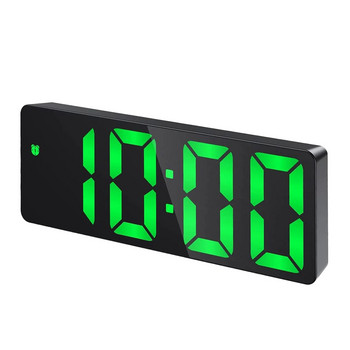 Цифров будилник LED часовник Минималистичен стил Будилник с големи букви Температурен дисплей Регулируема яркост