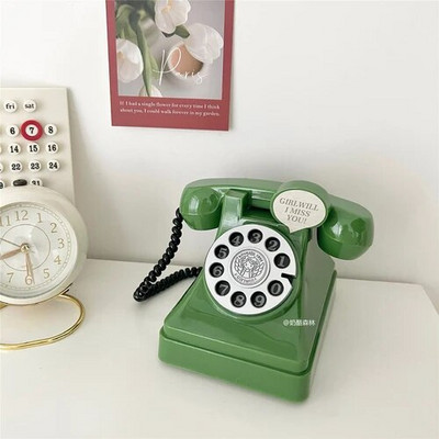 Lastele isikupärastatud hoiupõrsas telefoni mänguasi Retro rahakast, avatav rahahoiupann Roosad toa töölauakaunistused