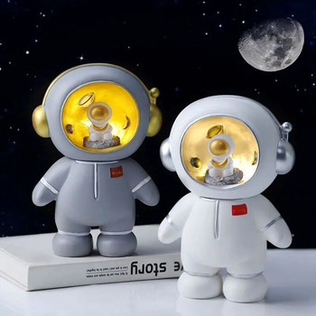 Αστροναύτης Money Box Χειροποίητο κουμπαρά Επιτραπέζιο άγαλμα Φώτα νύχτας LED Διακοσμήσεις σπιτιού Παιδικά παιχνίδια Δημιουργικά μαθητικά δώρα