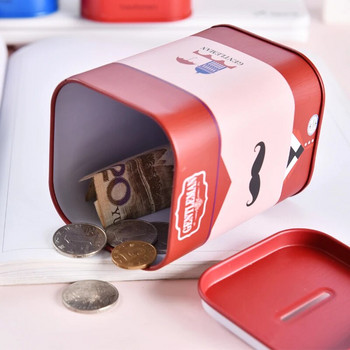 1Pc Cute Piggy Bank Metal Personalize Square Logbook Series Tin Plate Box Εξοικονόμηση χρημάτων Pot Κουτί νομισμάτων Κουτί κοσμημάτων Δεξαμενή αποθήκευσης