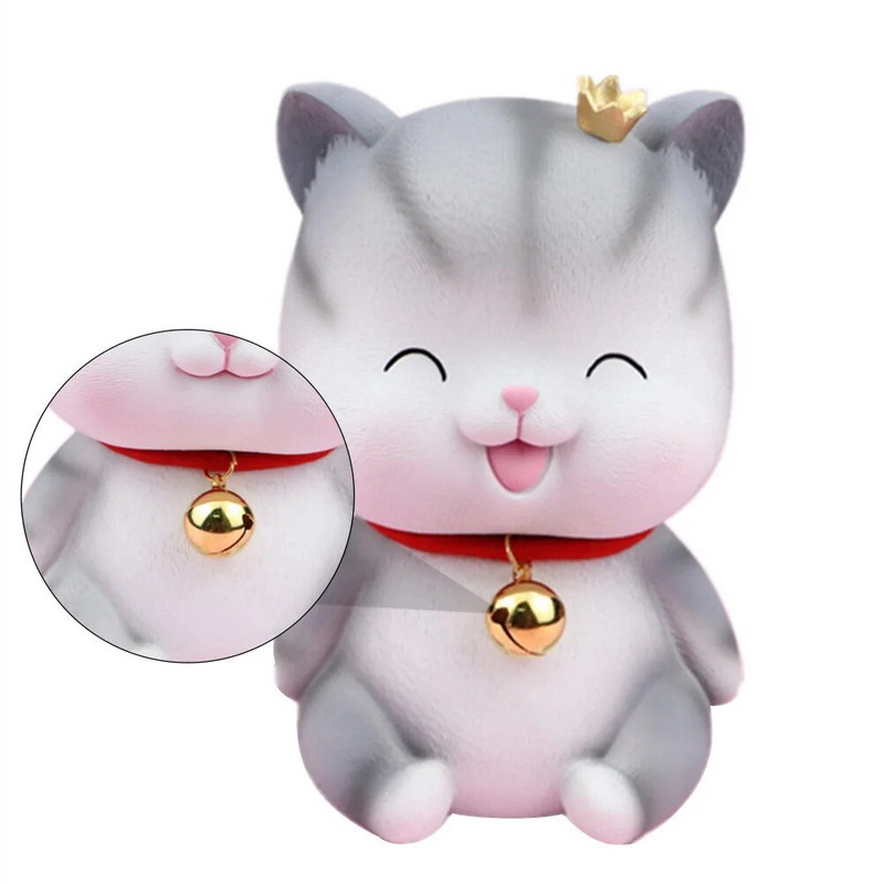 Vaikų žaislai Monetų indelis Katė Piggy Bank Vaiko Namo puošmena Namai Nedūžtantys vinilo Pinigai Maža Piggy Bank Dėžutė vaikams