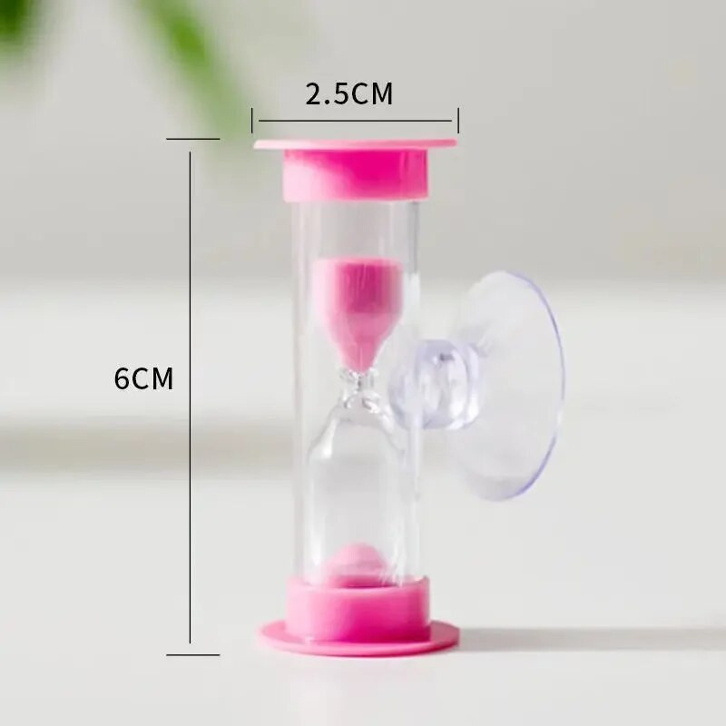 1vnt 2/3 minutės dušo laikmatis Dantų valymas Plastikinis siurbimo puodelis Smėlio laikrodis Smėlio laikrodis darbalaukio ornamentas Naujos kūrybingos dovanos vaikams