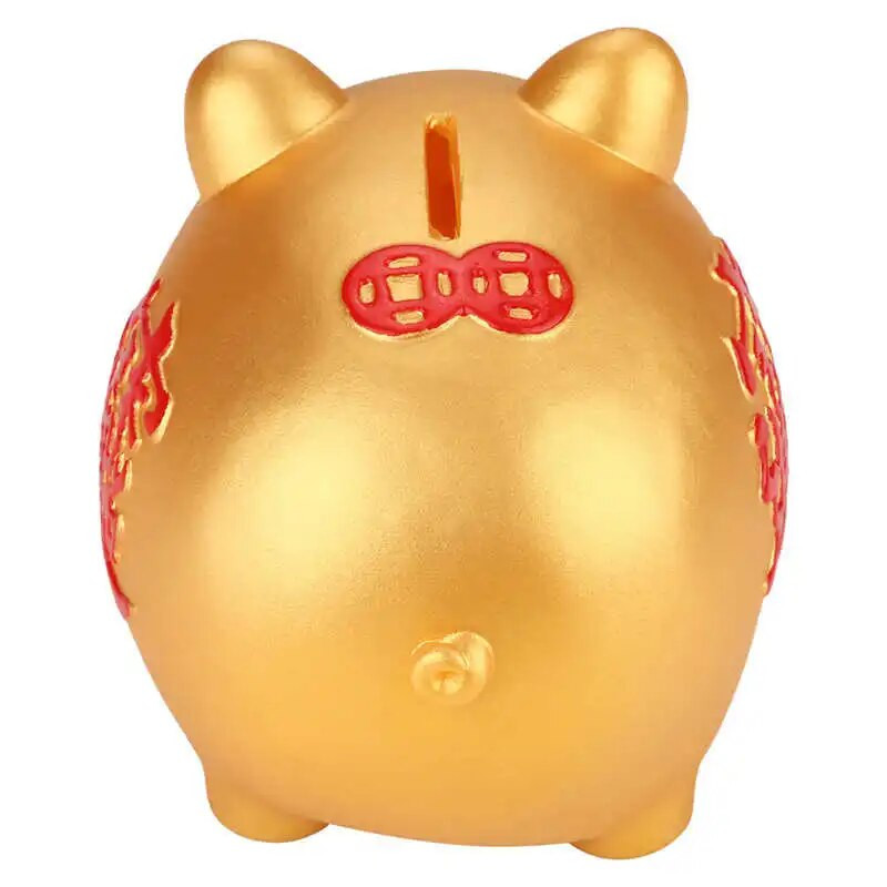 Arany aranyos műanyag malacbank disznójáték pénzes készpénz gyűjthető takarékdoboz gyerekeknek ajándék pénz készpénz takarék doboz szervező