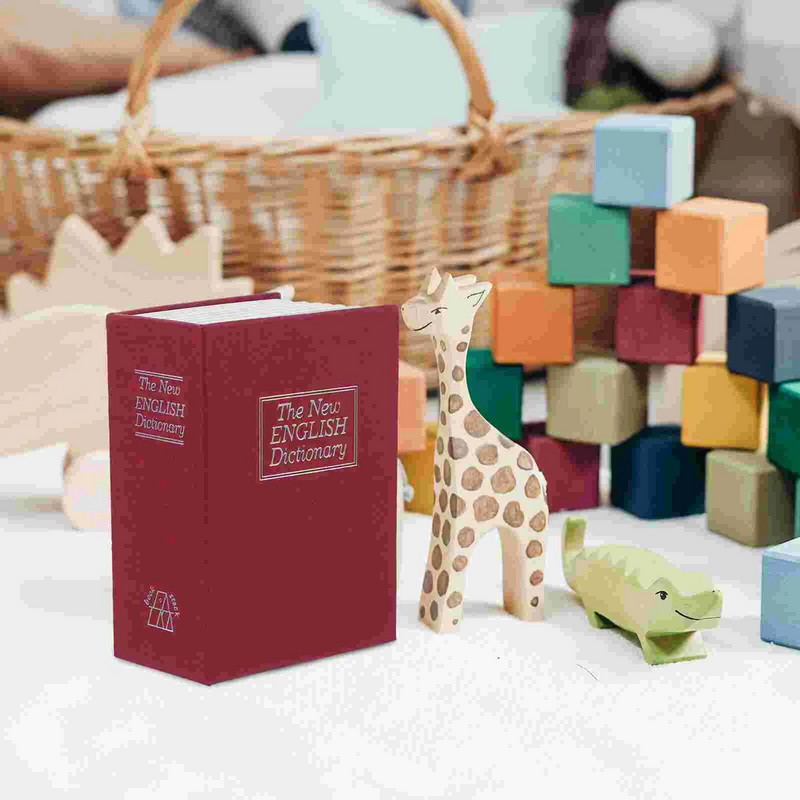 Касичка във формата на книга, бижута, кутия за спестяване на монети, книга, парична банка, малка сейфова кутия, речник, мини книжка, сейф за сигурност, шкафче за ключове