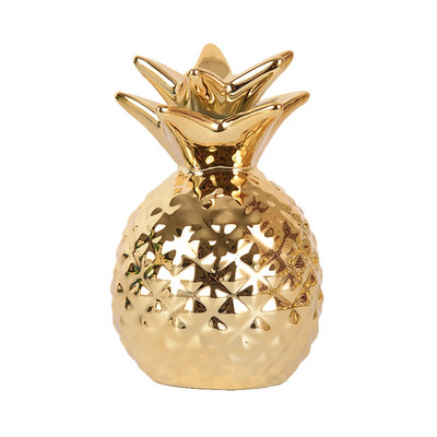 1 vnt. Pineapple Piggy Bank dervos dirbiniai su dirbtiniais vaisiais, tikroviški ananasų rekvizitai Kūrybiniai amatai namų dekoravimui pinigų dėžutės