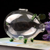 Sea hoiupõrsas rahakarbid Müntide säästukarp Armas läbipaistev klaasist suveniir Sünd