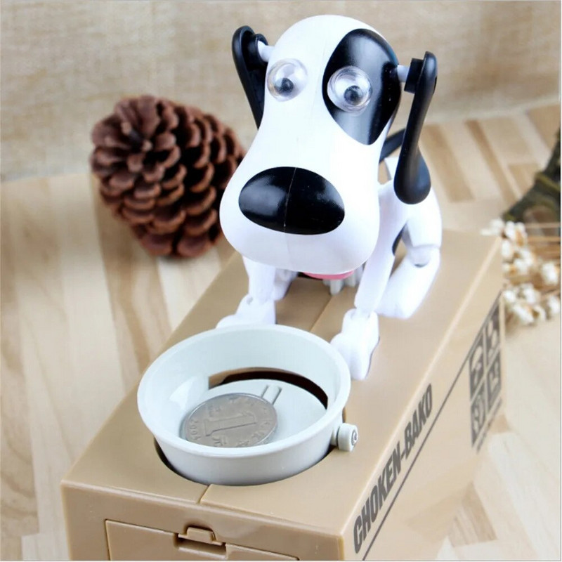Automatizirani pas za krađu novčića Banka Kutija za štednju Poklon Slatke elektroničke kasice prasice Crtani robotski pas Steal Coin Bank Dječja igračka