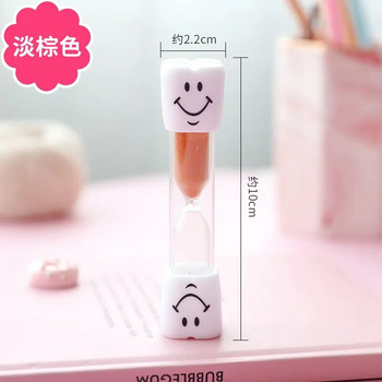 Smiling Face Tooth Brushing Κλεψύδρα 3 λεπτών Dental Sand Time Meter Sandglass for Children Παιδικό Δώρο Διακόσμηση σπιτιού