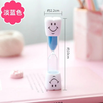 Smiling Face Tooth Brushing Κλεψύδρα 3 λεπτών Dental Sand Time Meter Sandglass for Children Παιδικό Δώρο Διακόσμηση σπιτιού