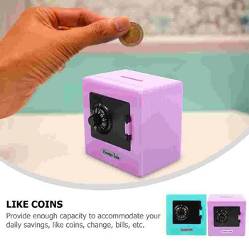 Буркан за пари Кутия за съхранение на пари Миниатюрна детска безопасна кутия за спестявания на монети Малки детски държач за пари Детска касичка