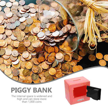 Сейф Касичка Жълти Детски банки с монети Банка за пари Банка за спестяване Креативна кутия за спестяване на пари Броене на буркан с пари