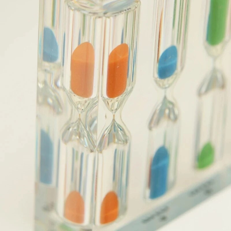 Akrilo smėlio laikrodžio laikmatis 1/2/3/4/5 minutės Kūrybinis laiko kanalas Namų dekoras Tualeto priedai Šventės Sablier Zandloper