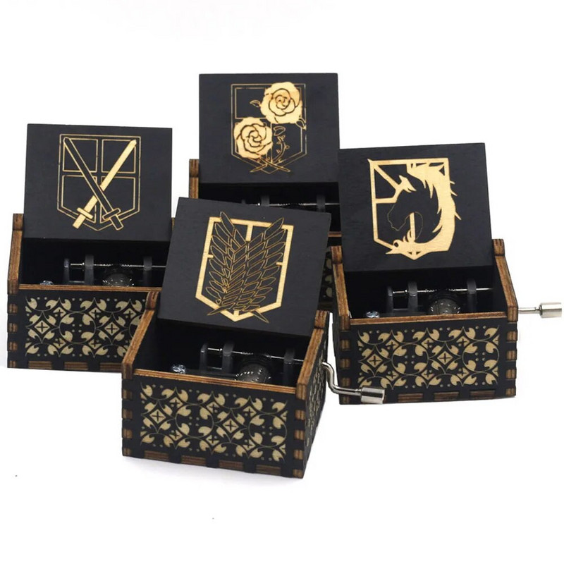 „Attack On Titan Giants“ dislokuoto korpuso muzikos dėžutė „Musica“ tema gimtadienio dovana