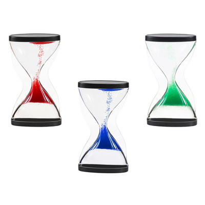 Liquid Hourglass Timer Holiday Gifts Home Decor Sensory Toys Hourglass Liquid Bubbler for Adults Boys Children Kids Toddlers