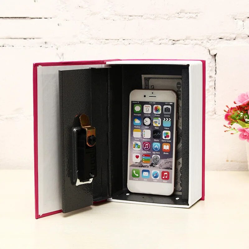 Studentski poklon Rječnik Mini sef Knjiga Skriveni tajni ključ Brava Novčić Bankovna kartica Nakit Privatni dnevnik Lozinka Za pohranu 18 cm