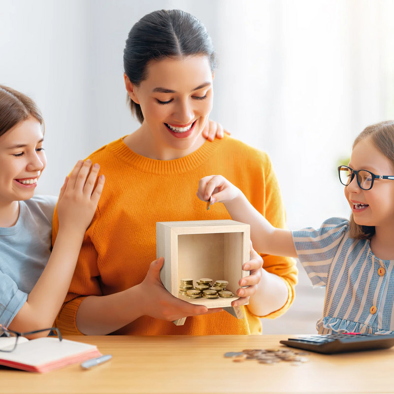 Desktop kasica prasica dječja prozirna posuda Alcancias Dinero Para Adultos staklenke za štednju drva