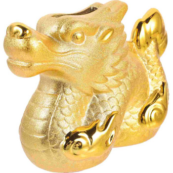 Kids Piggy Bank 2024 Year of The Golden Dragon Ceramic Cartoon Lucky Desktop Στολίδι Διακόσμηση σπιτιού Άγαλμα Money Jar Παιδί
