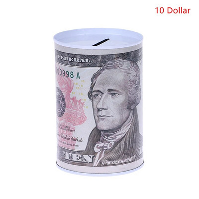 Kutija za euro dolare Kasica prasica Kutija od limenih pločica Lončić za uštedu novca Kutija za novčiće Poklon Kućni ukras Kutija za novac Štedni novčić Novčanica