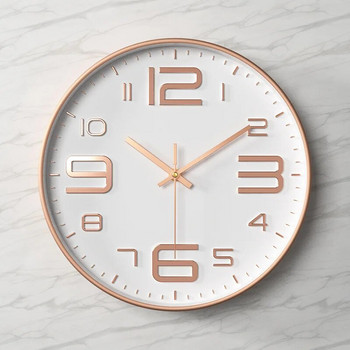 12-инчов стенен часовник Минималистичен часовник Триизмерен изпъкнал персонаж Стенен часовник за всекидневна Кварцов часовник 30CM