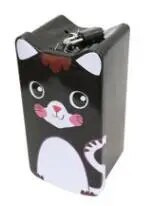 1PC Slatka mačka četvrtasta kasica prasica Logbook Serija limenih tanjura Kutija za uštedu novca Kutija za novčiće Kutija za nakit Spremnik za pohranu Poklon LG 003