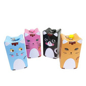 1PC Slatka mačka četvrtasta kasica prasica Logbook Serija limenih tanjura Kutija za uštedu novca Kutija za novčiće Kutija za nakit Spremnik za pohranu Poklon LG 003