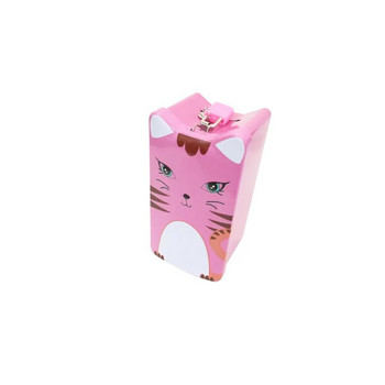 1 PC Cute Cat Square Piggy Bank Logbook Series Tin Plate Box Εξοικονόμηση χρημάτων Κουτί νομισμάτων Κοσμηματοπωλείο Δώρο αποθήκευσης δεξαμενή LG 003