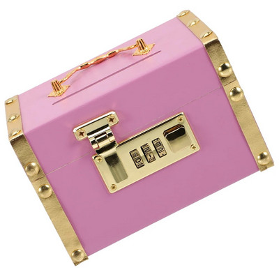 Ξύλινος κουμπαράς Εξαιρετικό πρακτικό διακοσμητικό κουτί πολλαπλών χρήσεων Κουμπαράς Μικρό μπαούλο Ξύλινο κουτί Κουμπαράς κερμάτων για εξοικονόμηση