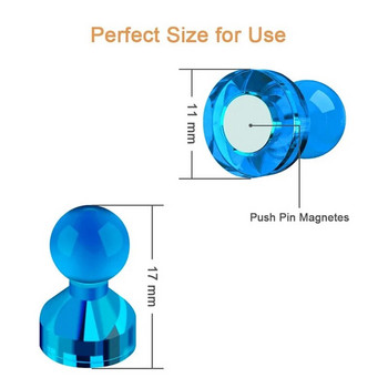Πινέζα Office Strong DIY Μαγνήτες Thumbtack Ψυγείο Whiteboard Μαγνήτες νεοδυμίου Cones Magnetic Tools 10/1τμχ