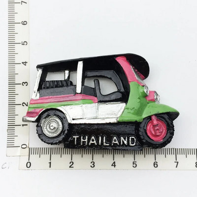 Riik Külmkapimagnetid Tai Phuket Pattaya Chiengmai Bangkok Magnet Külmkapimagnet Kleebis Maailmareiside suveniir Magnetic