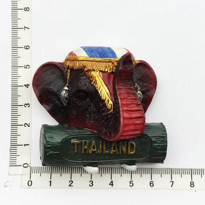 Riik Külmkapimagnetid Tai Phuket Pattaya Chiengmai Bangkok Magnet Külmkapimagnet Kleebis Maailmareiside suveniir Magnetic