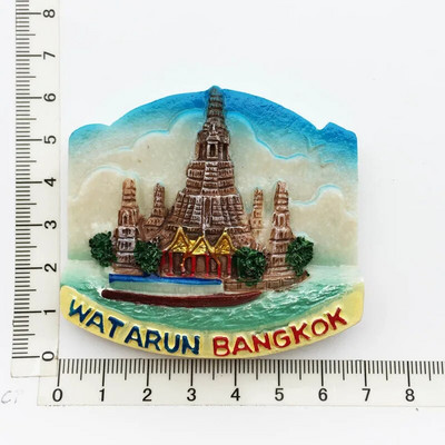 Riik Külmkapimagnetid Tai Phuket Pattaya Chiengmai Bangkok Magnet Külmkapimagnet Kleebis Maailmareiside suveniir Magnetic