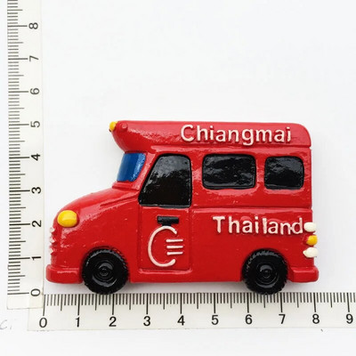 Riik Külmkapimagnetid Tai Phuket Pattaya Chiengmai Bangkok Magnet Külmkapimagnet Kleebis Maailmareiside suveniir Magnetic