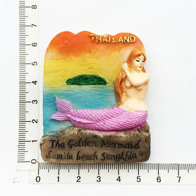 Riik Külmkapimagnetid Tai Phuket Pattaya Chiengmai Bangkok Magnet Külmkapimagnet Kleebis Maailmareiside suveniir Magnetic