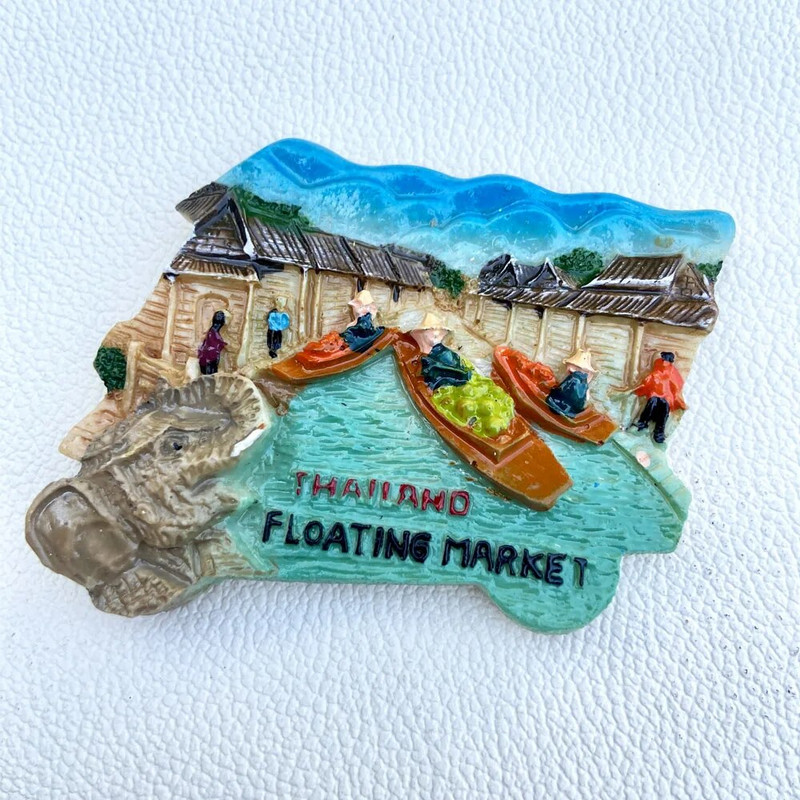 Country Magneti za hladnjak Tajland Phuket Pattaya Chiengmai Bangkok Magnetski magnet za hladnjak Naljepnica Magnetski suvenir za svjetska putovanja