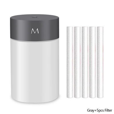 Nešiojamas oro drėkintuvas Ultragarsinis 260ml Mini automobilių drėkintuvas Aromaterapinis difuzorius Purškiklis USB eterinių aliejų purkštuvas LED lempa