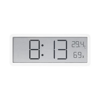 Οθόνη LCD Ψηφιακό ρολόι τοίχου LED Τροφοδοσία μπαταρίας Χρόνος θερμοκρασίας Υγρασία Οθόνη Κρεμαστό επιτραπέζιο εξαιρετικά λεπτό ηλεκτρονικό ρολόι