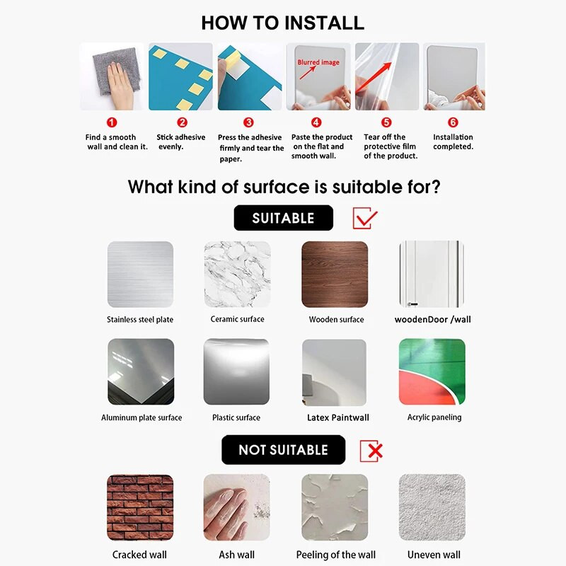 Zidna naljepnica s ogledalom od 45 komada, šesterokutna zidna umjetnička naljepnica, naljepnica za kućanske ukrasne pločice DIY