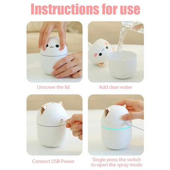 Mini Cute Air Humidifier Essential Oil Humidificadores Home Bedroom Aroma Diffuser Purifier άρωμα Cool Mist Maker umidificador
