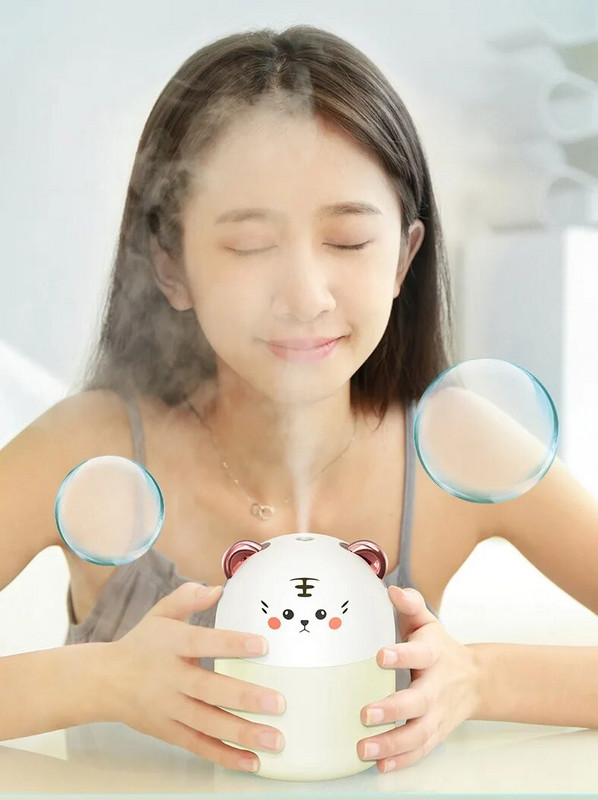 250 ml Naujas stalinis oro drėkintuvas su spalvinga atmosferos šviesaus šalto rūko aromato difuzoriumi Namų miegamojo drėkintuvas valo